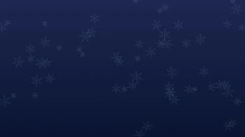 Snowflakes abstract pattern on dark blue background Stock Illustration