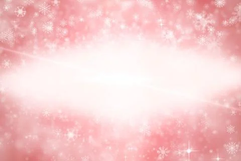 Snowflakes against peach background Stock Illustration