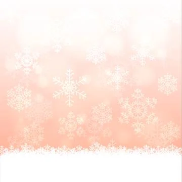 Snowflakes and bokeh Stock Illustration