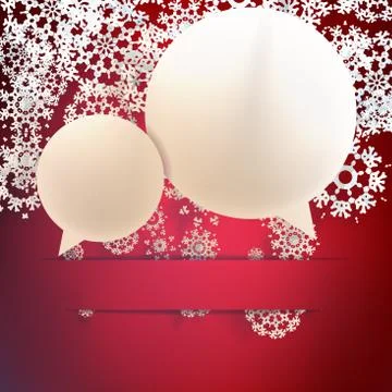 Snowflakes and space for text. plus EPS10 Stock Illustration