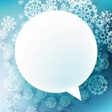 Snowflakes and space for text. plus EPS10 Stock Illustration