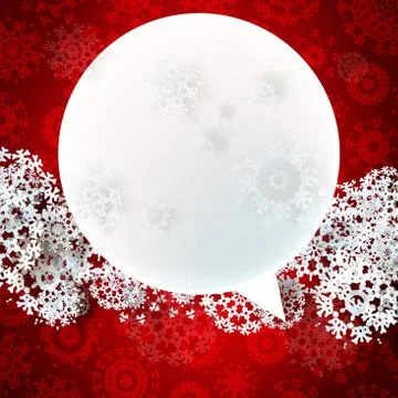 Snowflakes and space for text. plus EPS10 Illustrazione stock