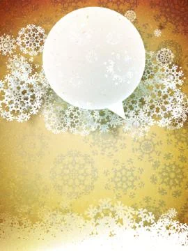 Snowflakes and space for text. plus EPS10 Stock Illustration
