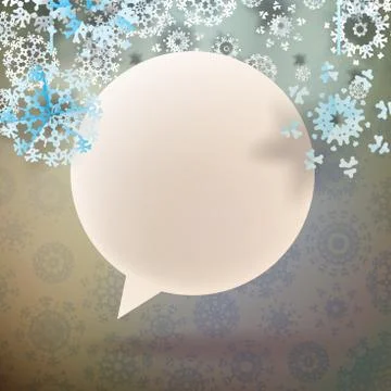 Snowflakes and space for text. plus EPS10 Stock Illustration