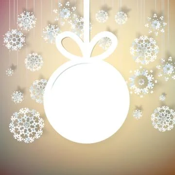 Snowflakes and space for text. plus EPS10 Stock Illustration