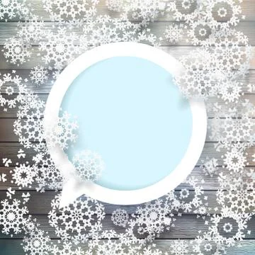 Snowflakes and space for text. plus EPS10 Stock Illustration