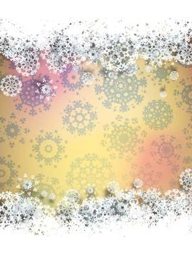 Snowflakes and space for text. plus EPS10 Illustrazione stock