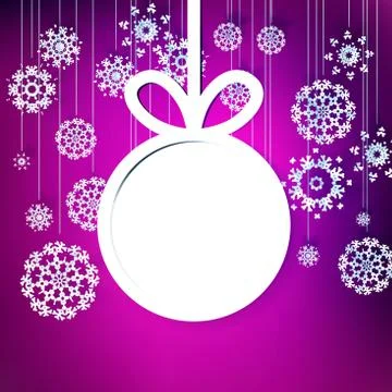 Snowflakes and space for text. plus EPS10 Stock Illustration