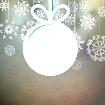 Snowflakes and space for text. plus EPS10 Stock-Illustration