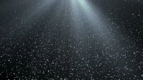 Snowflakes are falling on the background of  luminous rays. Stock Footage 141943616