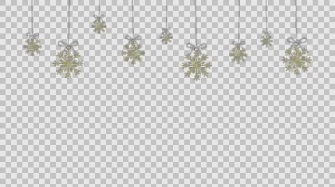 Snowflakes Background, Alpha Channel Stock Footage 68875921