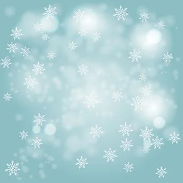 Snowflakes background Bokeh Stock-Illustration