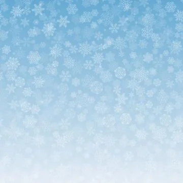 Snowflakes Background Christmas Gradient Illustrazione stock