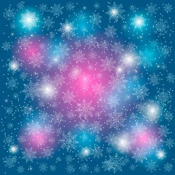 Snowflakes background Illustrazione stock