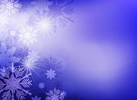 Snowflakes background Stock Illustration