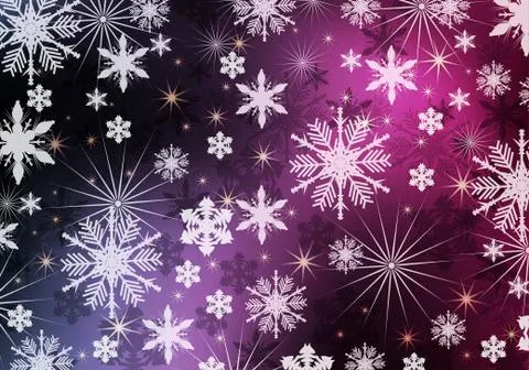 Snowflakes background Illustrazione stock