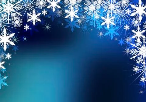 Snowflakes background Stock Illustration