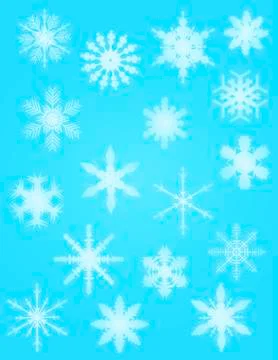 Snowflakes background Illustrazione stock
