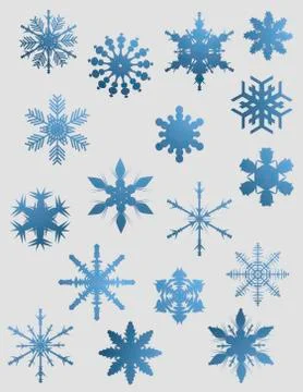 Snowflakes background Stock-Illustration