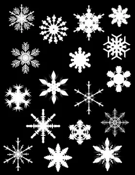 Snowflakes background Stock Illustration