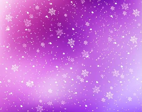 Snowflakes background Stock Illustration