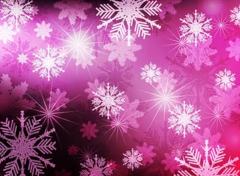 Snowflakes background Stock Illustration
