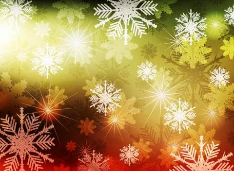 Snowflakes background Stock Illustration
