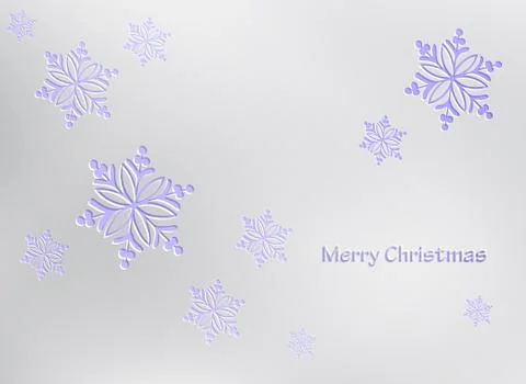 Snowflakes background Stock Illustration