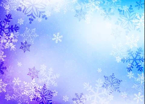 Snowflakes background Stock Illustration