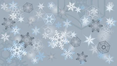 Snowflakes background Stock Illustration