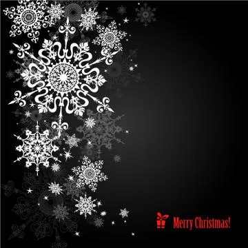 Snowflakes background Stock Illustration