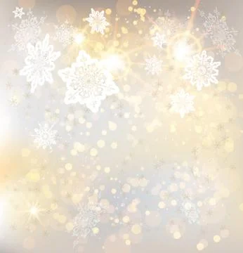 Snowflakes background Stock Illustration