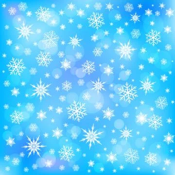 Snowflakes background Stock Illustration