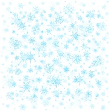 Snowflakes background Stock Illustration