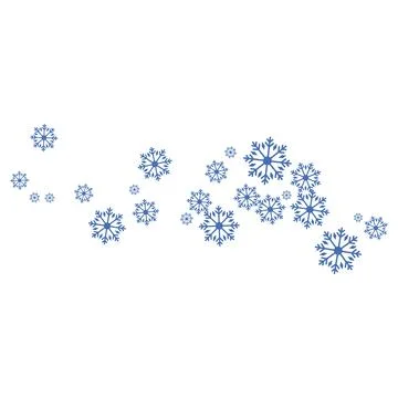 Snowflakes background Illustrazione stock