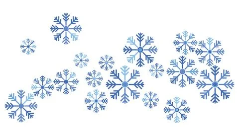 Snowflakes background Stock Illustration