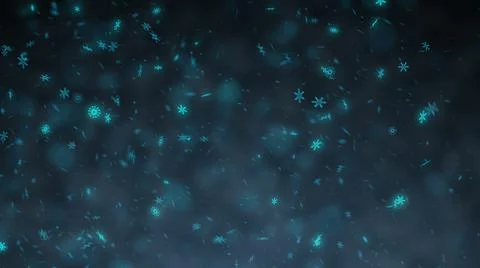 Snowflakes Background Motion Graphic Stock Illustration