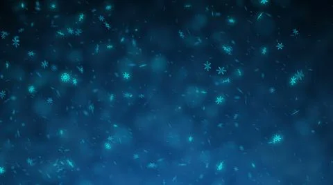 Snowflakes Background Motion Graphic Stock Illustration