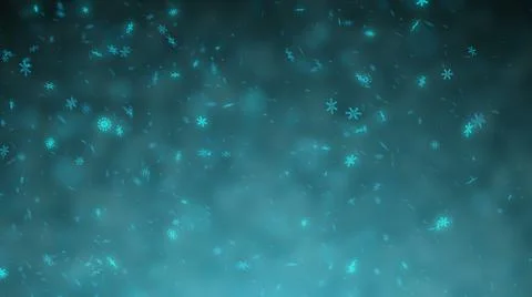 Snowflakes Background Motion Graphic Stock Illustration