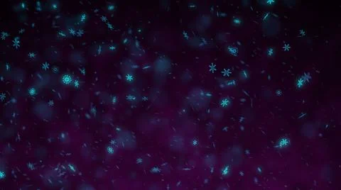 Snowflakes Background Motion Graphic Stock Illustration