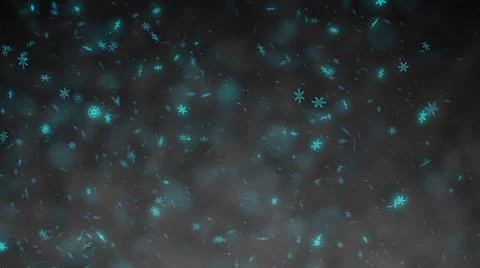 Snowflakes Background Motion Graphic Stock Illustration