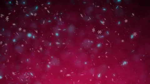 Snowflakes Background Motion Graphic Stock Illustration