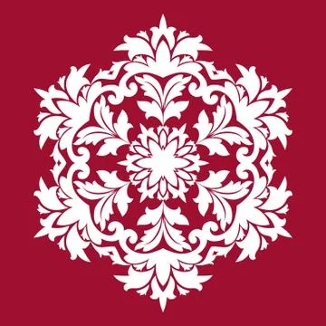 Snowflakes background. Snowflakes pattern. Snowflake ornamental pattern Stock Illustration