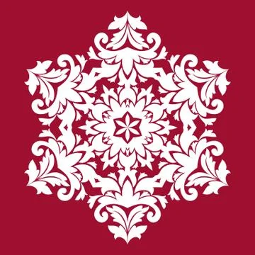 Snowflakes background. Snowflakes pattern. Snowflake ornamental pattern Stock Illustration