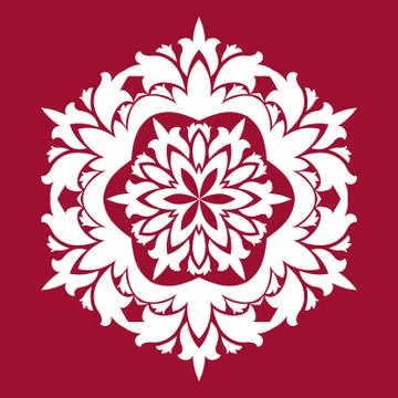 Snowflakes background. Snowflakes pattern. Snowflake ornamental pattern Stock Illustration