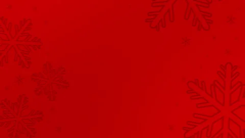 SNOWFLAKES BANNER RED GRADIENT Stock Footage 260105961
