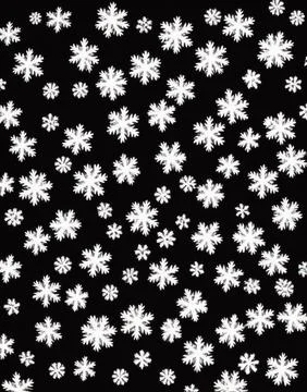 Snowflakes on a black background. Stock Illustration
