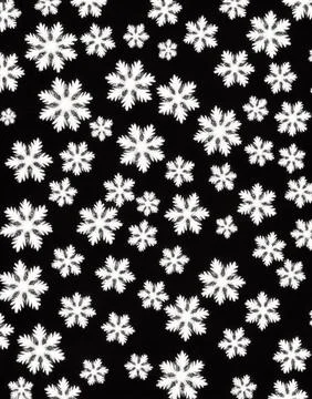 Snowflakes on a black background. Stock Illustration