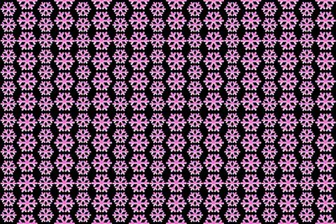 Snowflakes on a black background, seamless pattern for printing design Stock Illustration