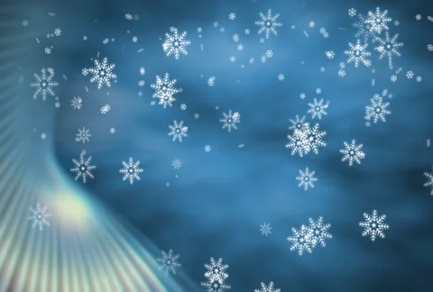 Snowflakes with Blue Accent Video stock 911854